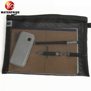 Black mesh small storage bag