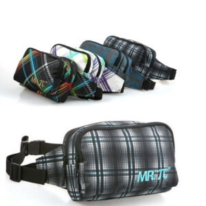 Plaid casual sports waist bag